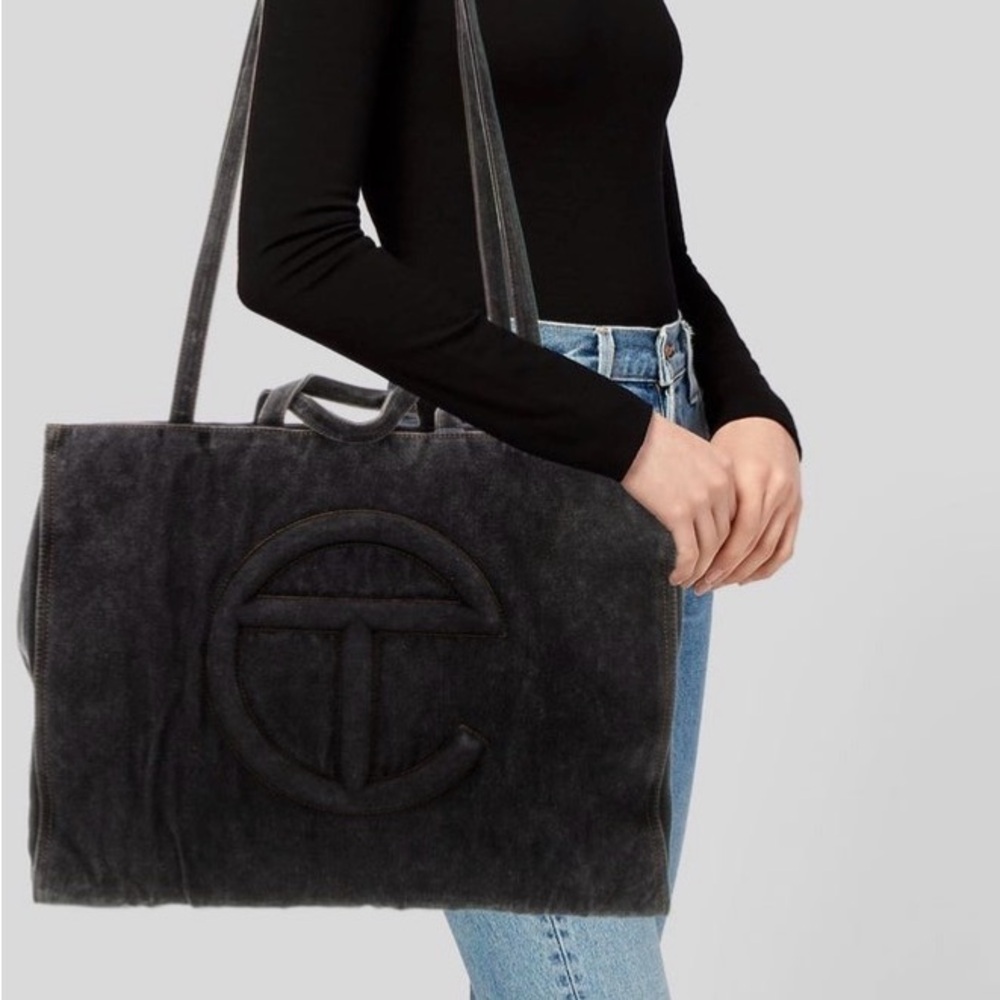 Telfar Denim Black Women's Tote